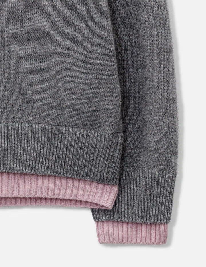 Raccoon Hazy Layered V-Neck Knit