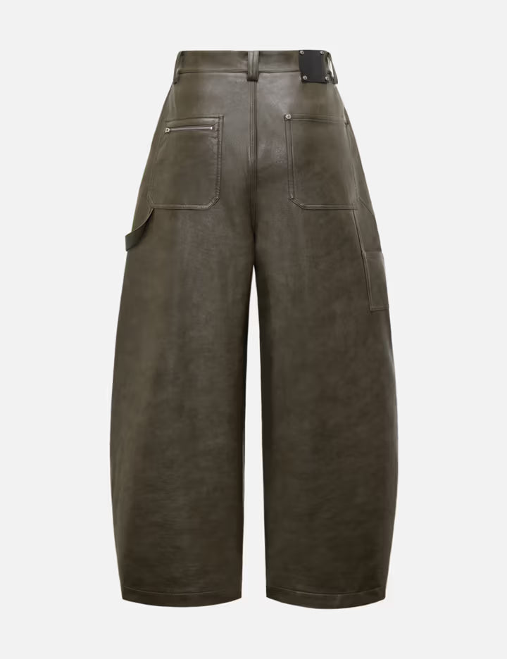 Reset Faux Leather Wide-Leg Trousers
