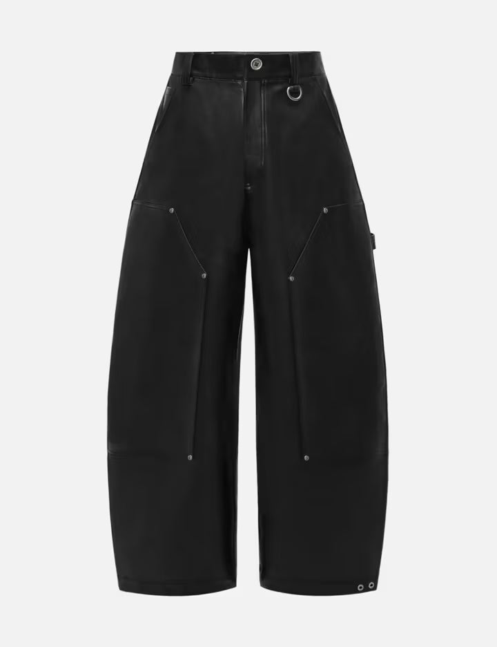 Reset Faux Leather Wide-Leg Trousers