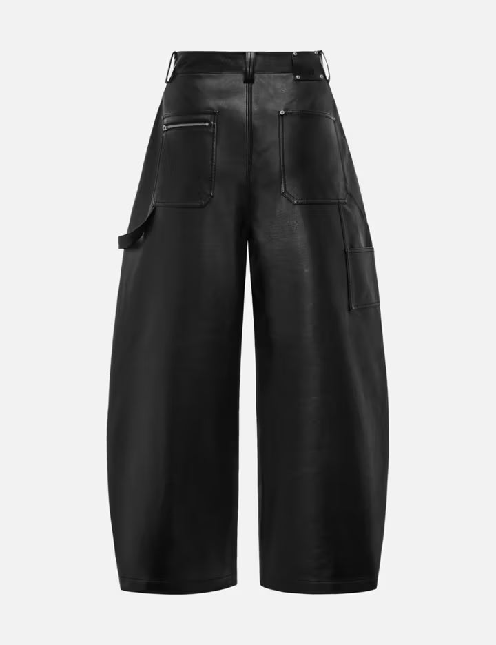Reset Faux Leather Wide-Leg Trousers