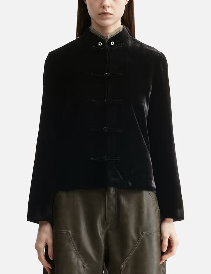 Reset Velvet Stand-Collar Jacket
