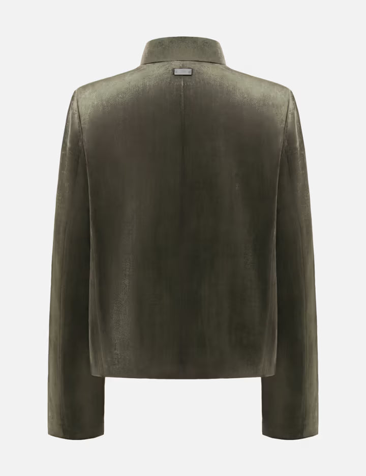 Reset Velvet Stand-Collar Jacket