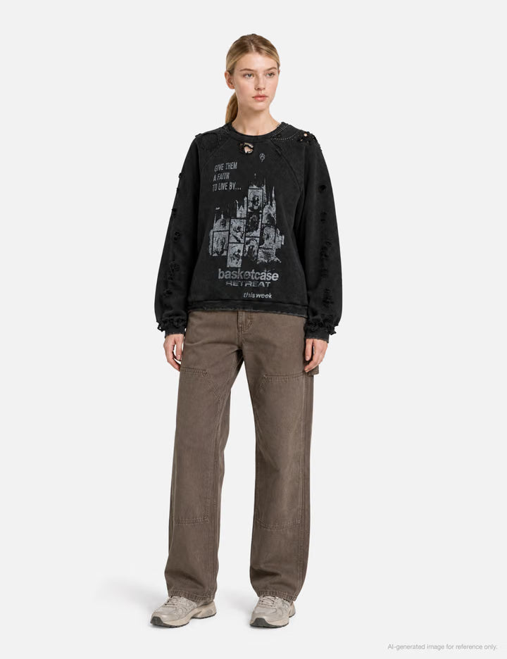 Retreat Repaired Crewneck