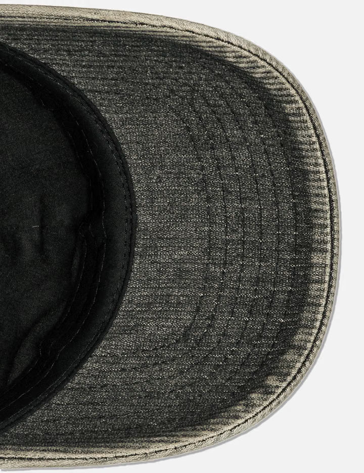Ribbed Denim Logo Ball Cap