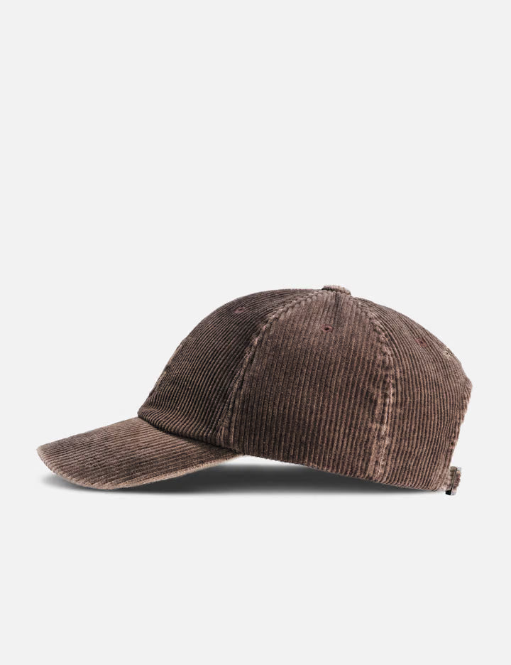 Ribbed Denim Logo Ball Cap