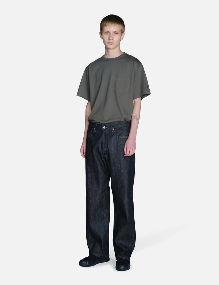 Rigid Denim Full Cut Pants