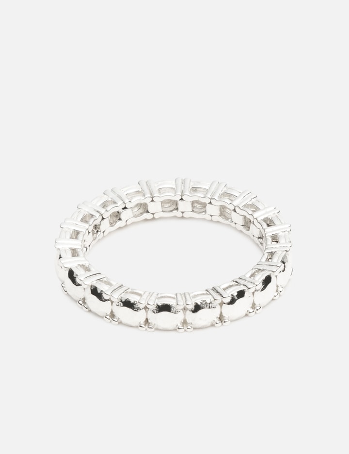 Silver Diamond Tennis Ring