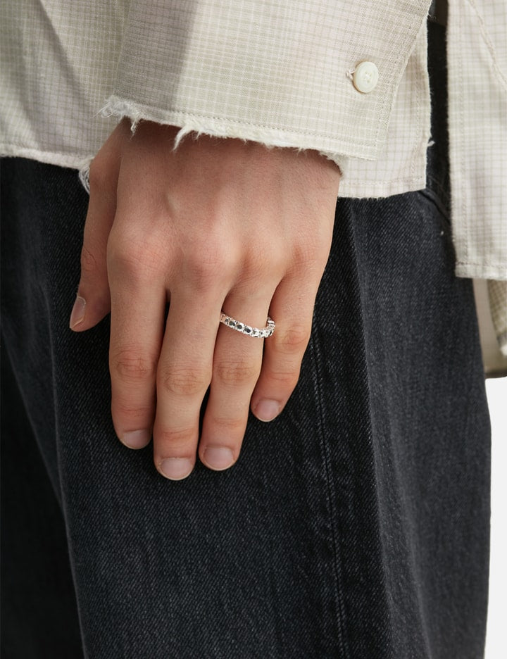 Silver Diamond Tennis Ring