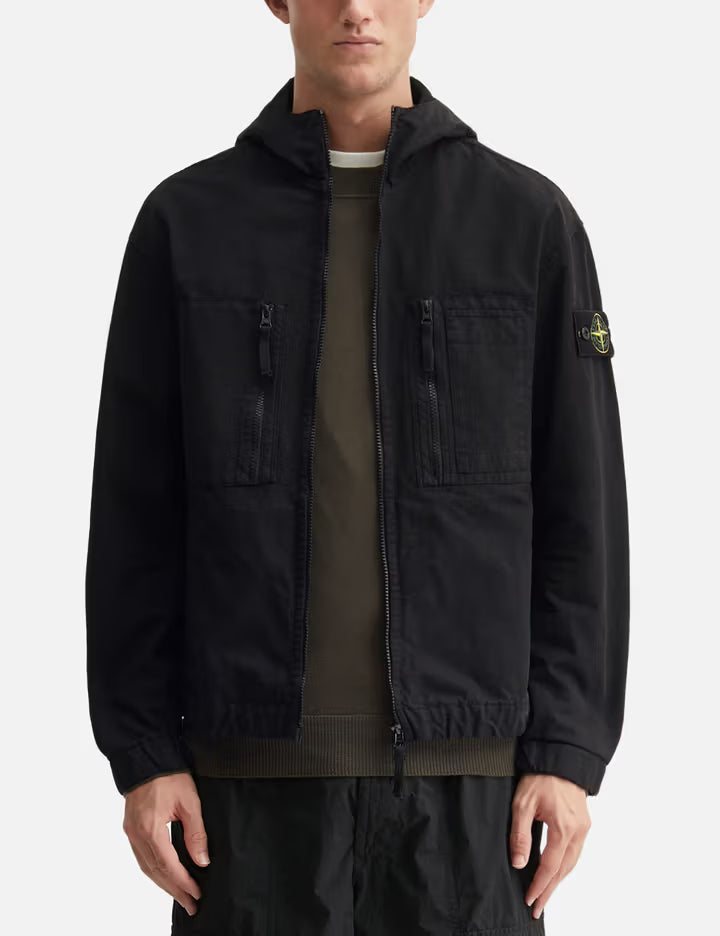Ripstop Zip-Up Hooded Shirt
