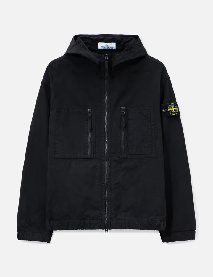 Ripstop Zip-Up Hooded Shirt