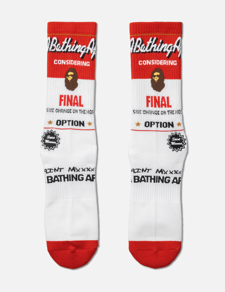 SAINT Mxxxxxx X BAPE Socks