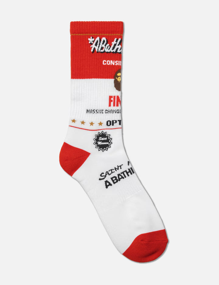 SAINT Mxxxxxx X BAPE Socks