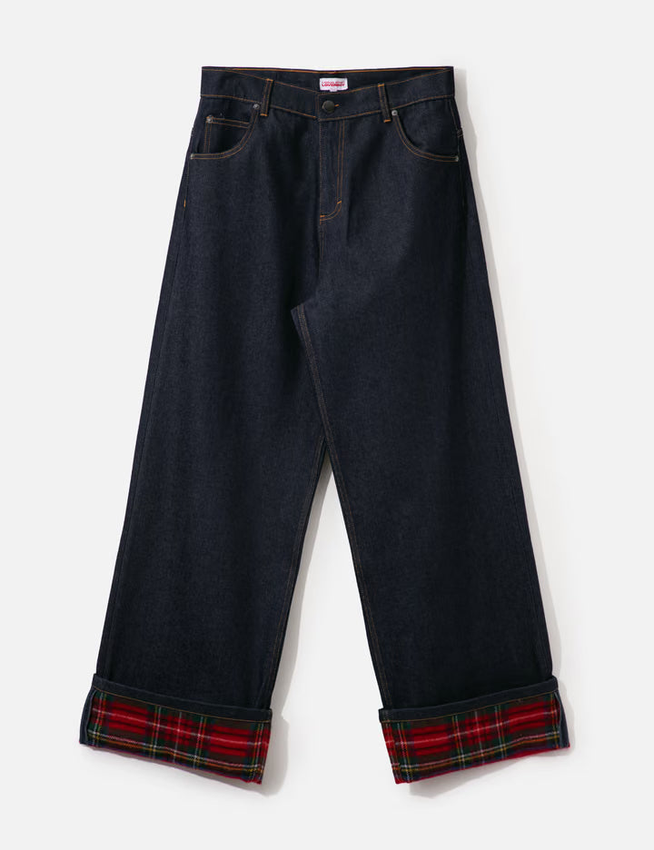 Scarf Wide Leg Jeans