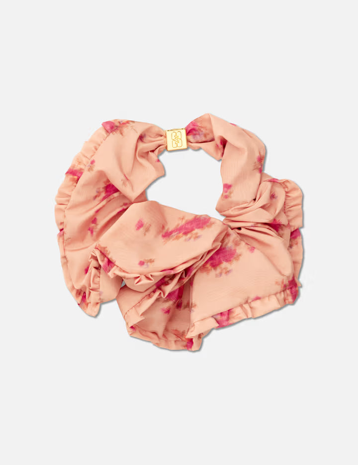 Scrunchie Printed Fluid Taffeta