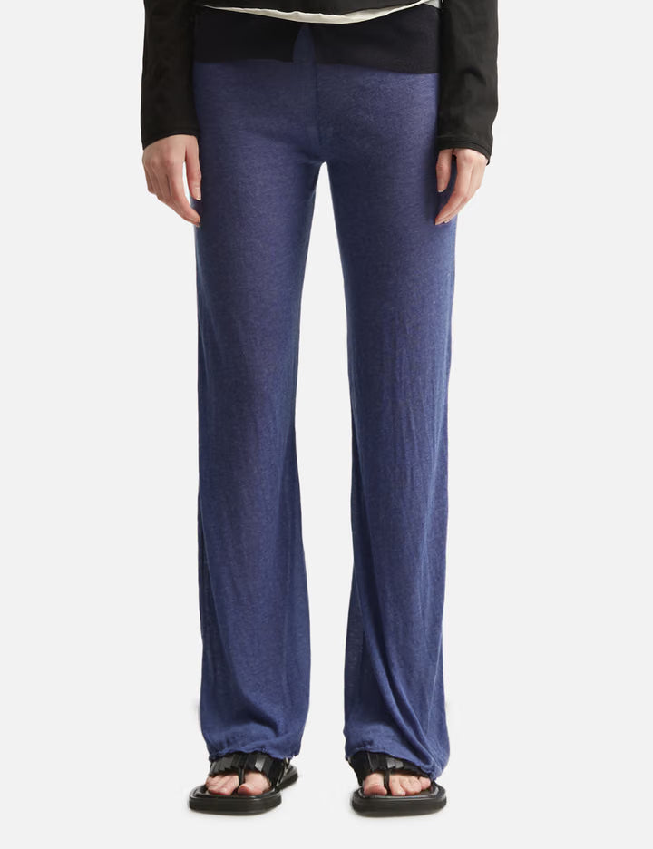 Sheer Jersey Long Pants