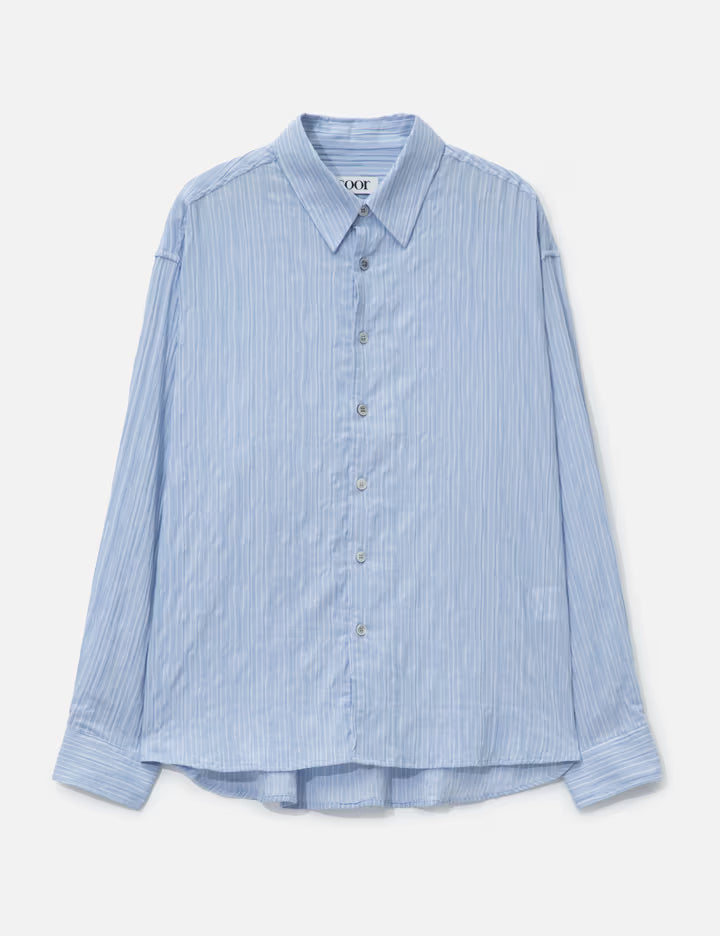 Semi-overfit Wrinkle Stripe Shirt