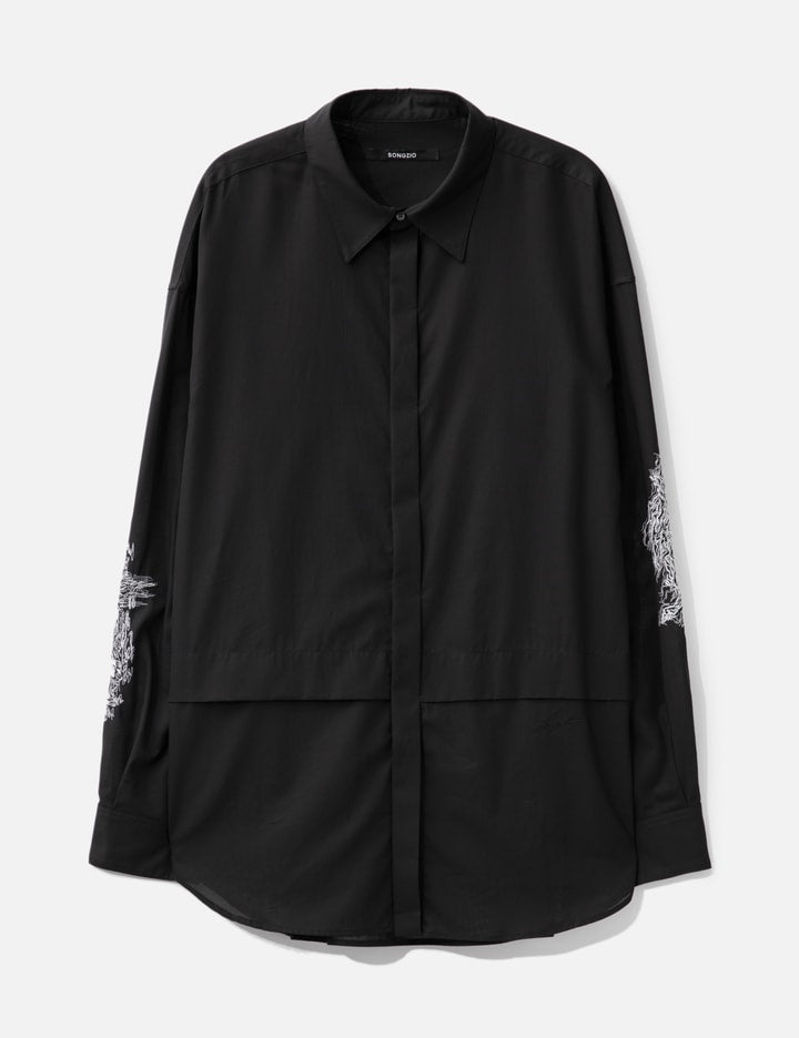 Night Thieves Embroidered Cocoon Shirt