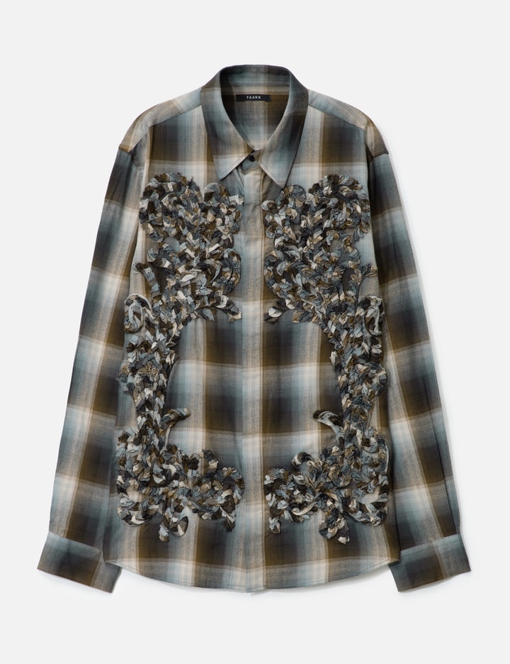 Check Embroidery Shirt