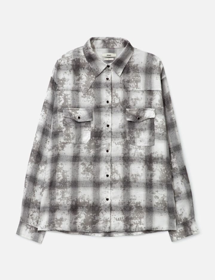 Vintage Smudged Check Shirt