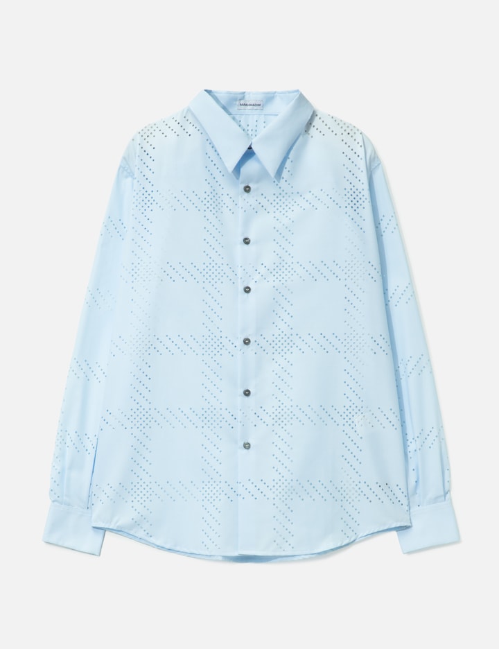 Laser Check Perforated Shirt