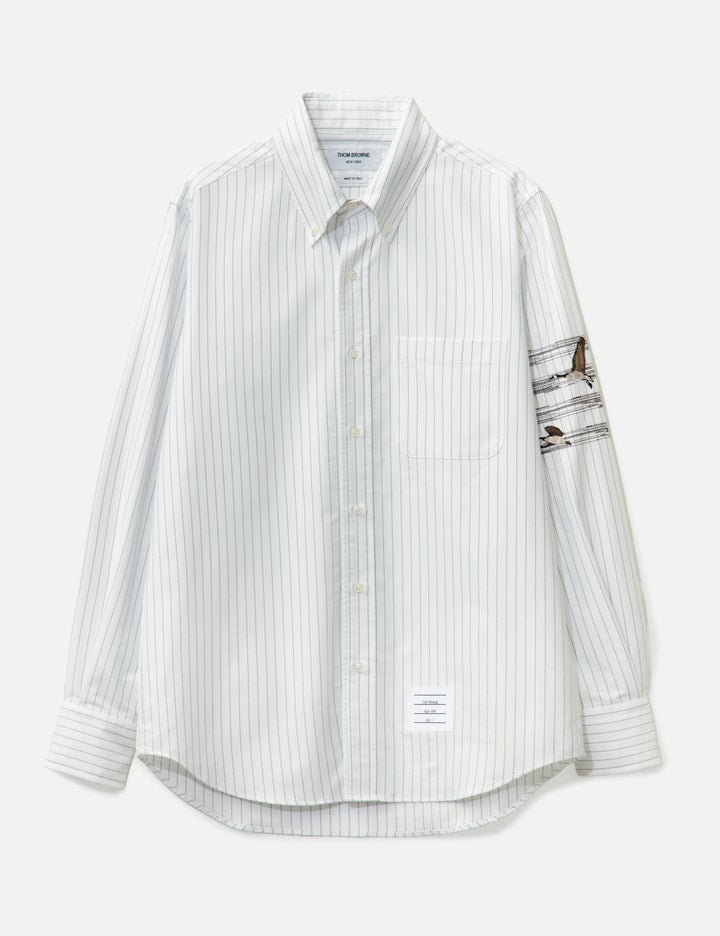 Geese 4-bar Pinstripe Oxford Shirt