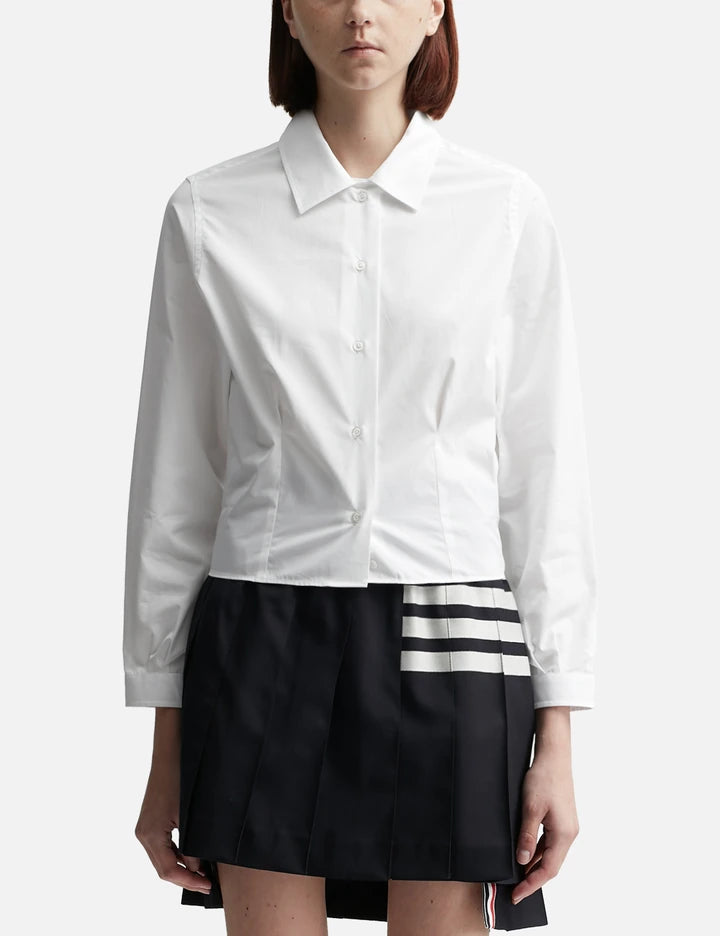 Tucked Poplin Shirt