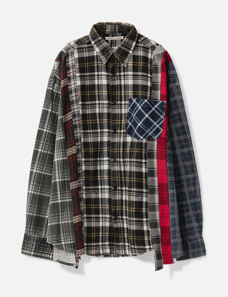 7 Cuts Wide Flannel Shirt