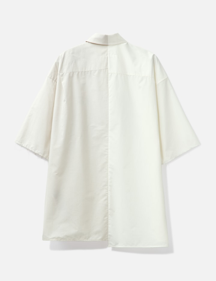 Asymmetric poplin shirt