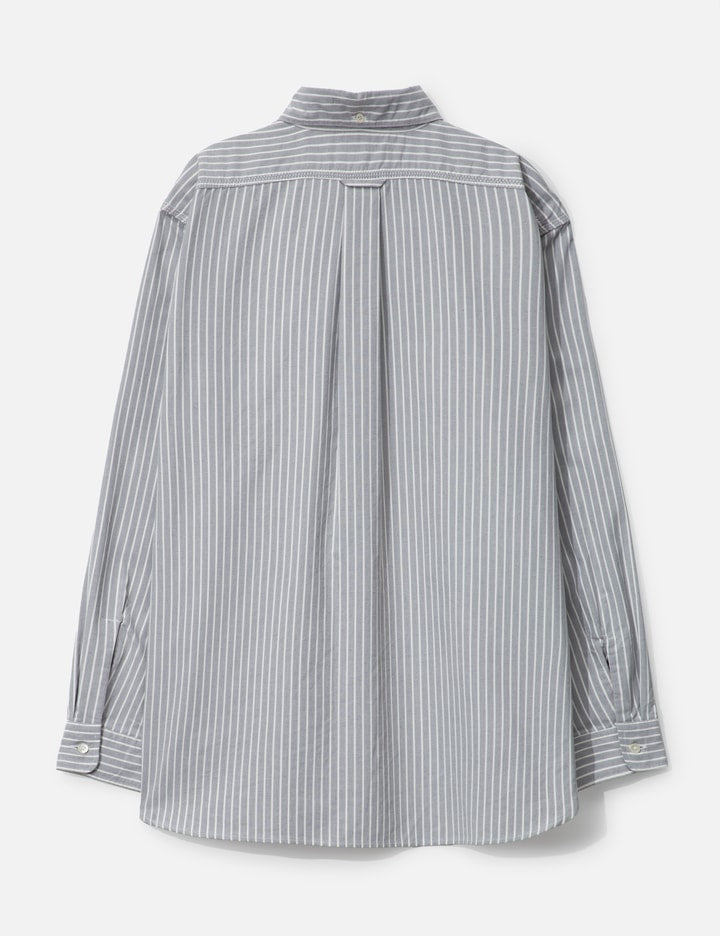 Button Down Stripe Wind Shirt