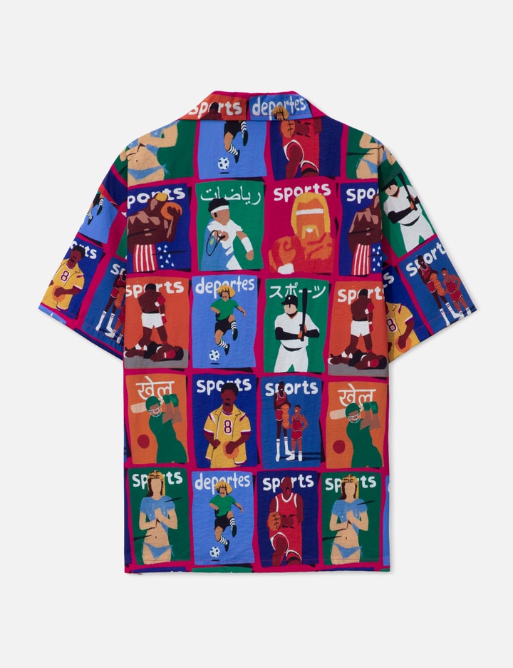 Illustrated S/S Button Up