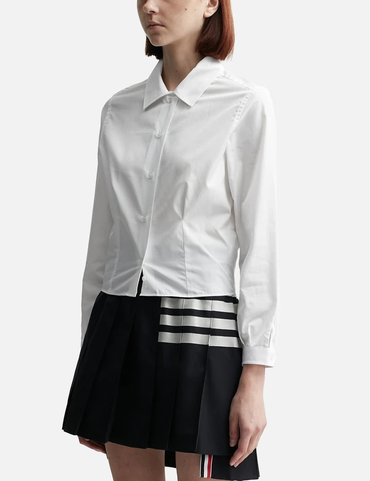 Tucked Poplin Shirt