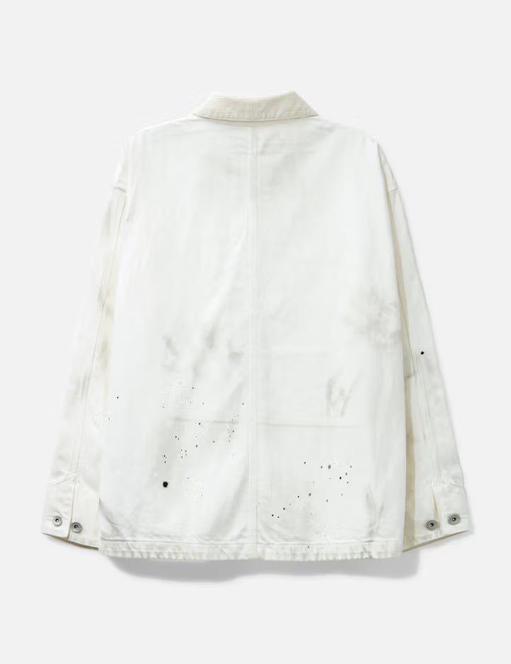 "Black & White" Washed Coverall Jacket