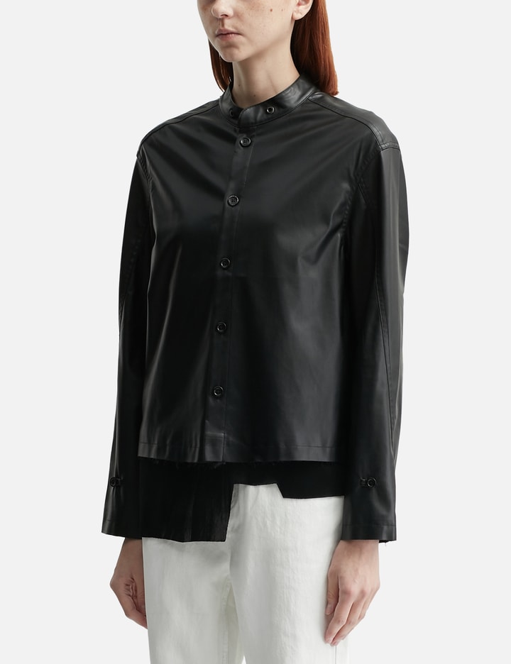 Acceptance Faux Leather Shirt
