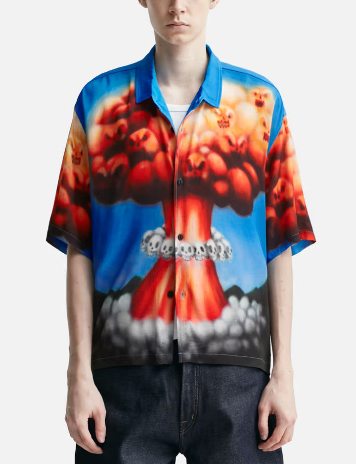 Explosion Short Sleeve Button Down Shirt