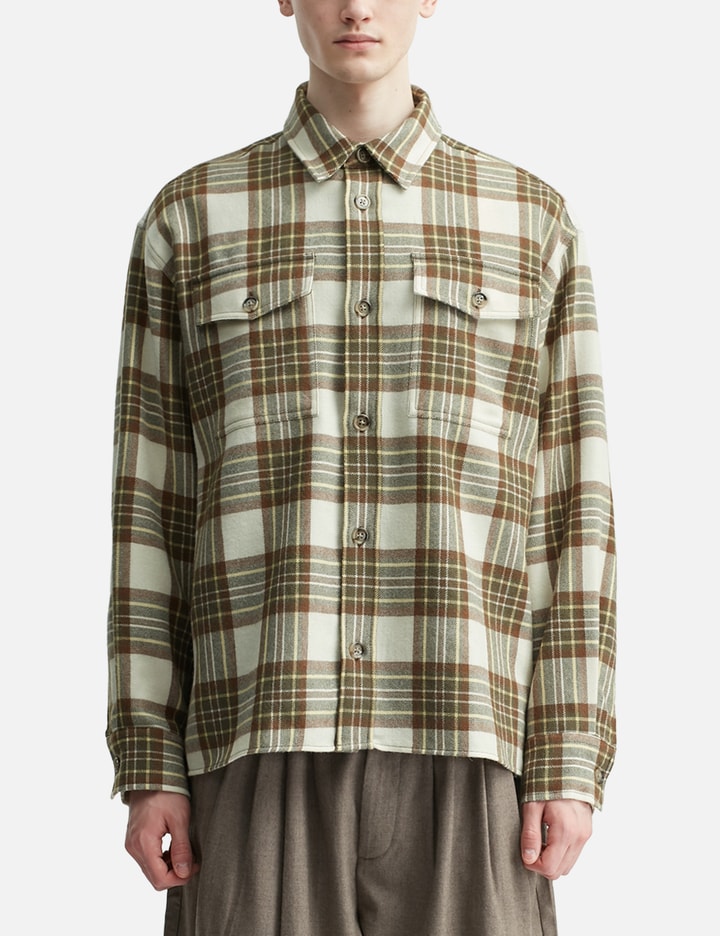 Checked Wool Overshirt