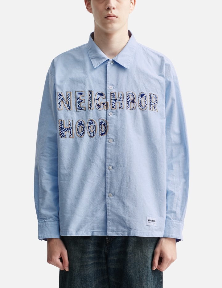 HAND DRAWING EMBROIDERY SHIRT LS