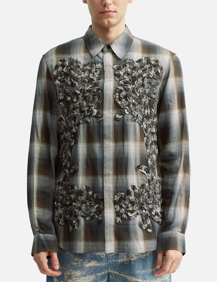 Check Embroidery Shirt