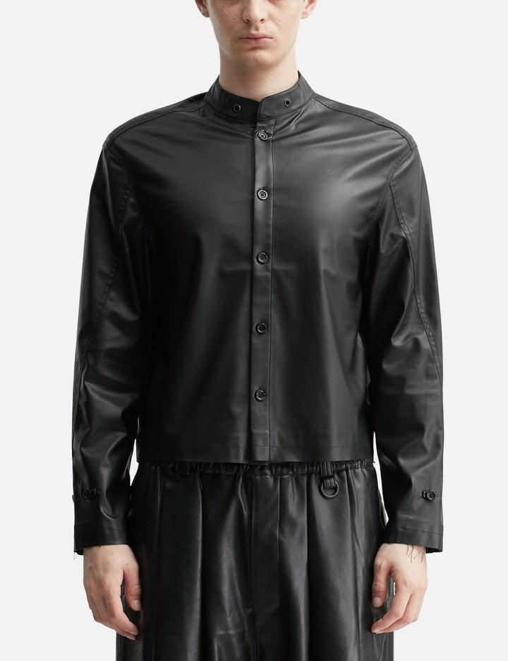 Acceptance Faux Leather Shirt