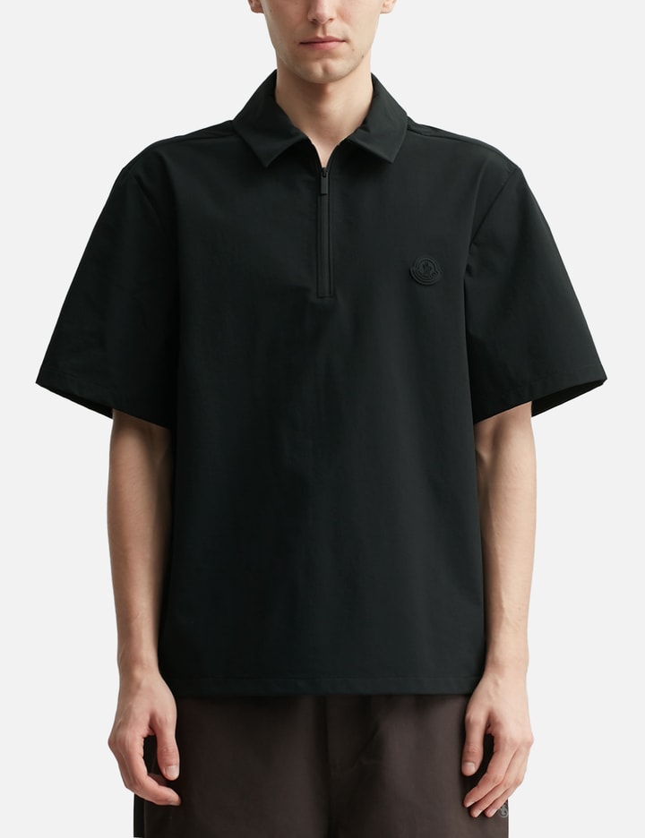 Logo Short Sleeve Half-Zip Shirt