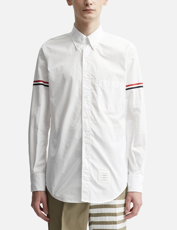 Poplin Grosgrain Armband Classic Shirt