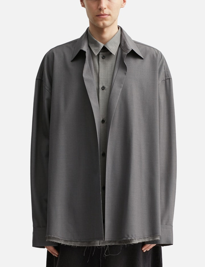 Dust Gray 2IN1 Double Layered Reversible Hybrid Shirt