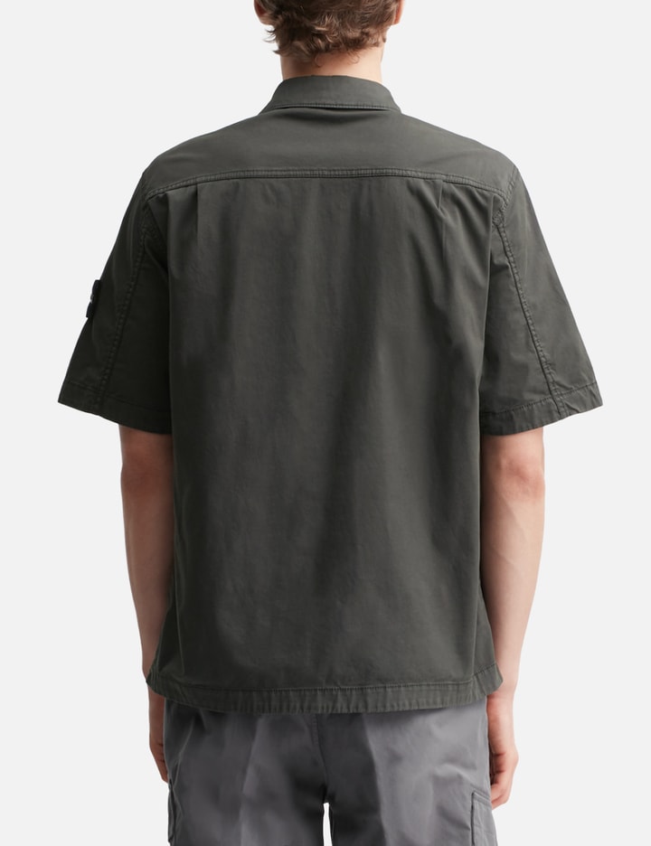 Supima® Cotton Twill Stretch-TC Short-sleeve Overshirt
