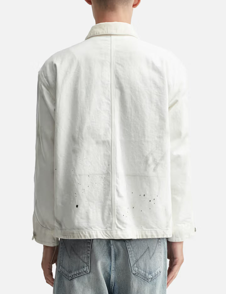 "Black & White" Washed Coverall Jacket