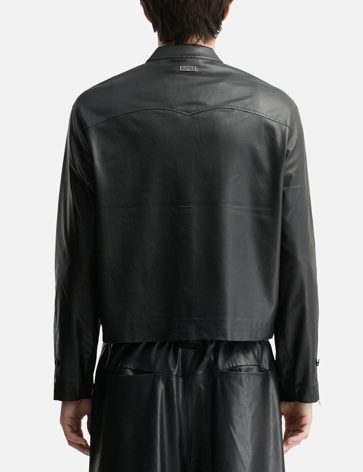 Acceptance Faux Leather Shirt