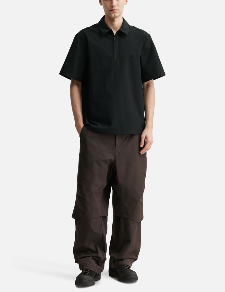 Logo Short Sleeve Half-Zip Shirt