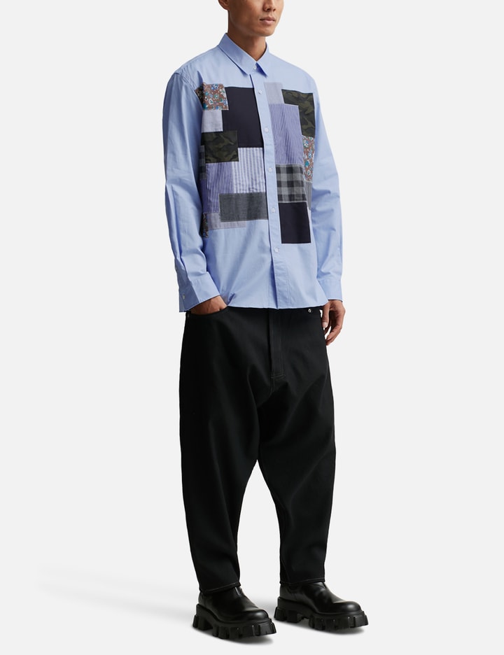 Patchwork Long Sleeve Shirt