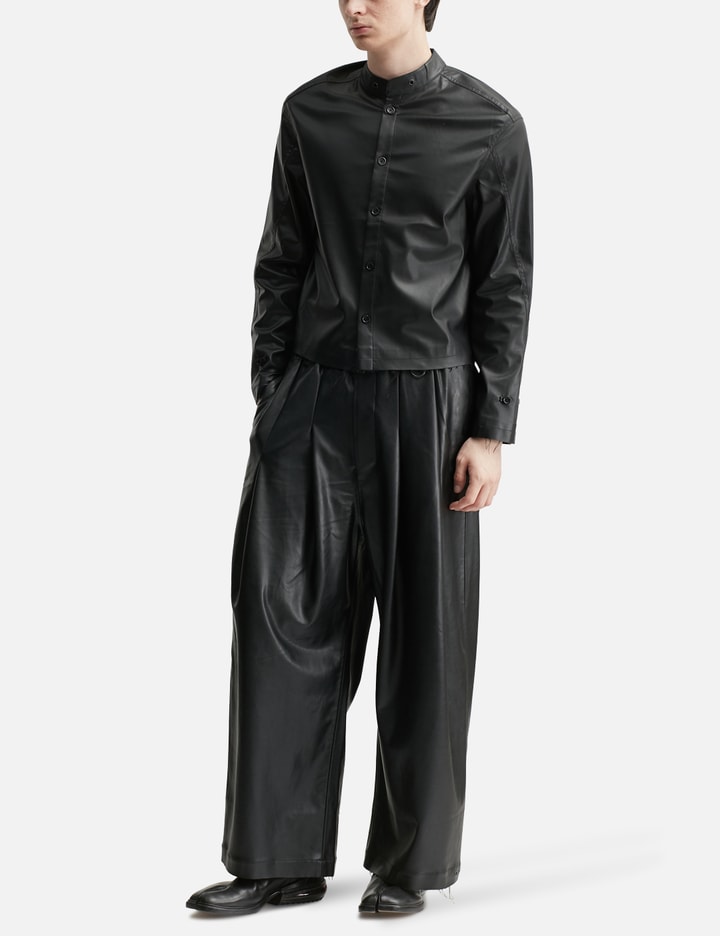 Acceptance Faux Leather Shirt