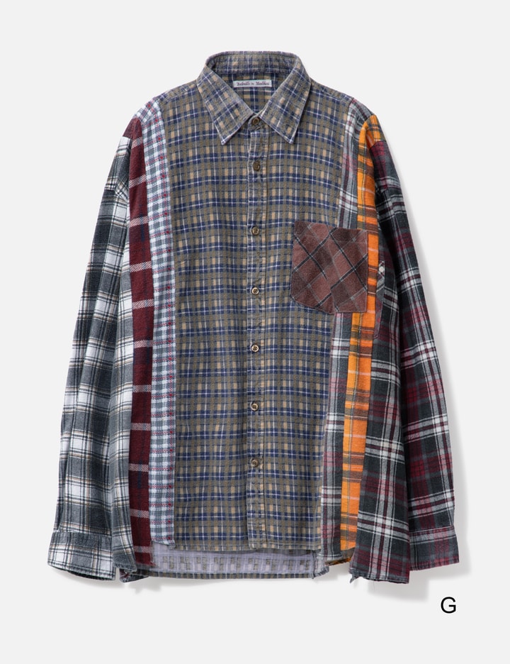 7 Cuts Wide Flannel Shirt