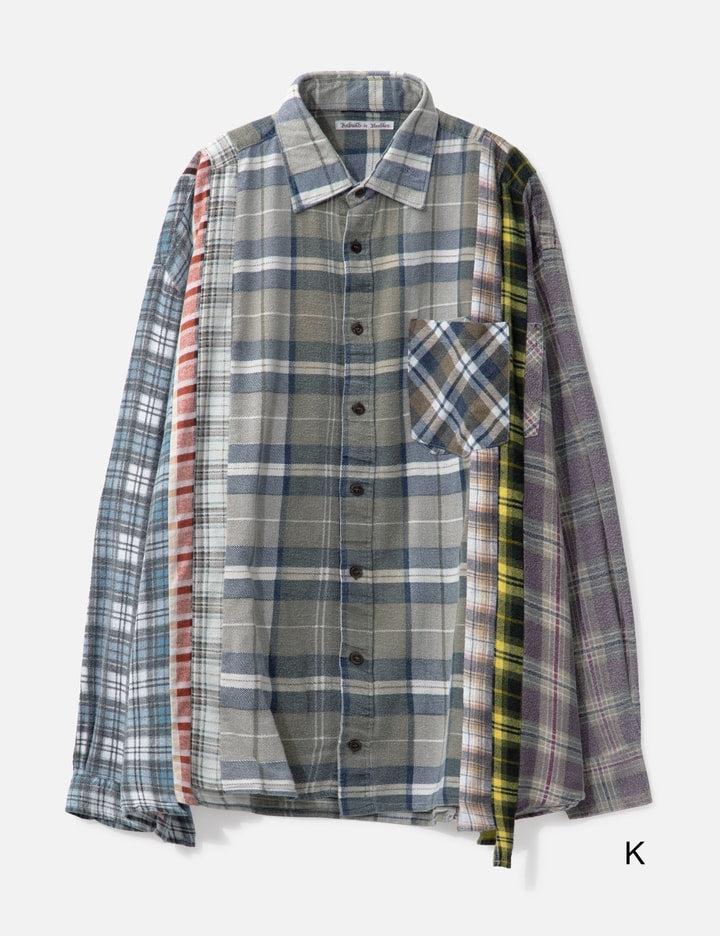 7 Cuts Wide Flannel Shirt