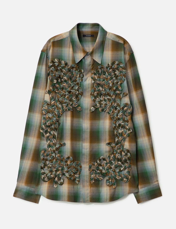 Check Embroidery Shirt